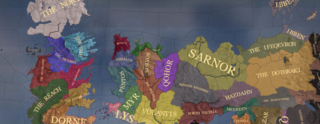 Crusader Kings 2 A Game of Thrones mod Map